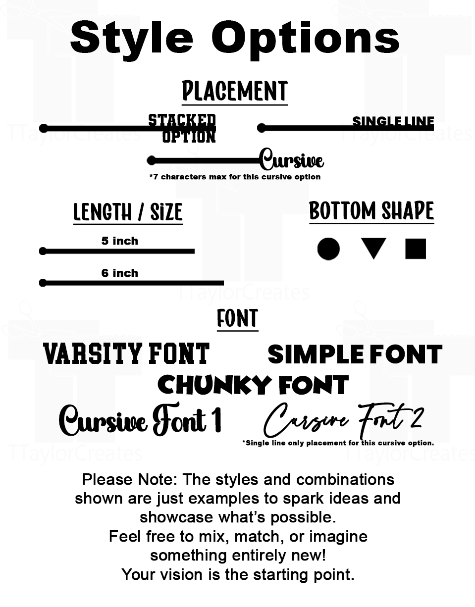 Custom Text Stir Stick
