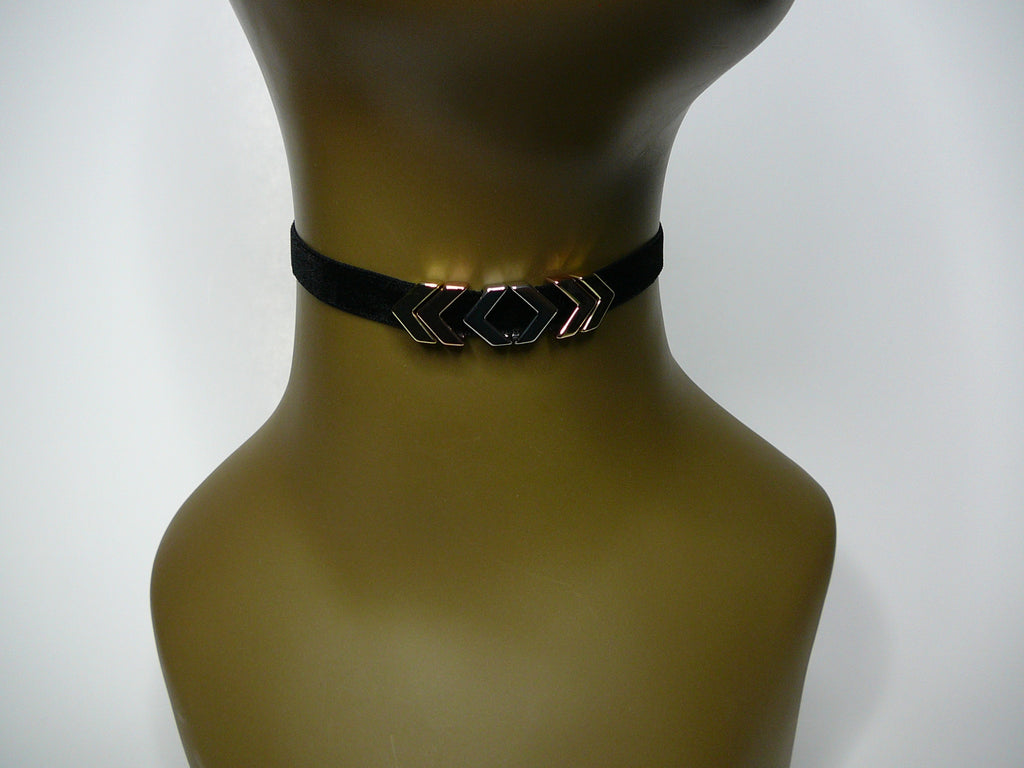 Velvet w/Chevron Beads