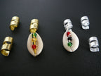 Mini Coil w/Cowrie + Beads