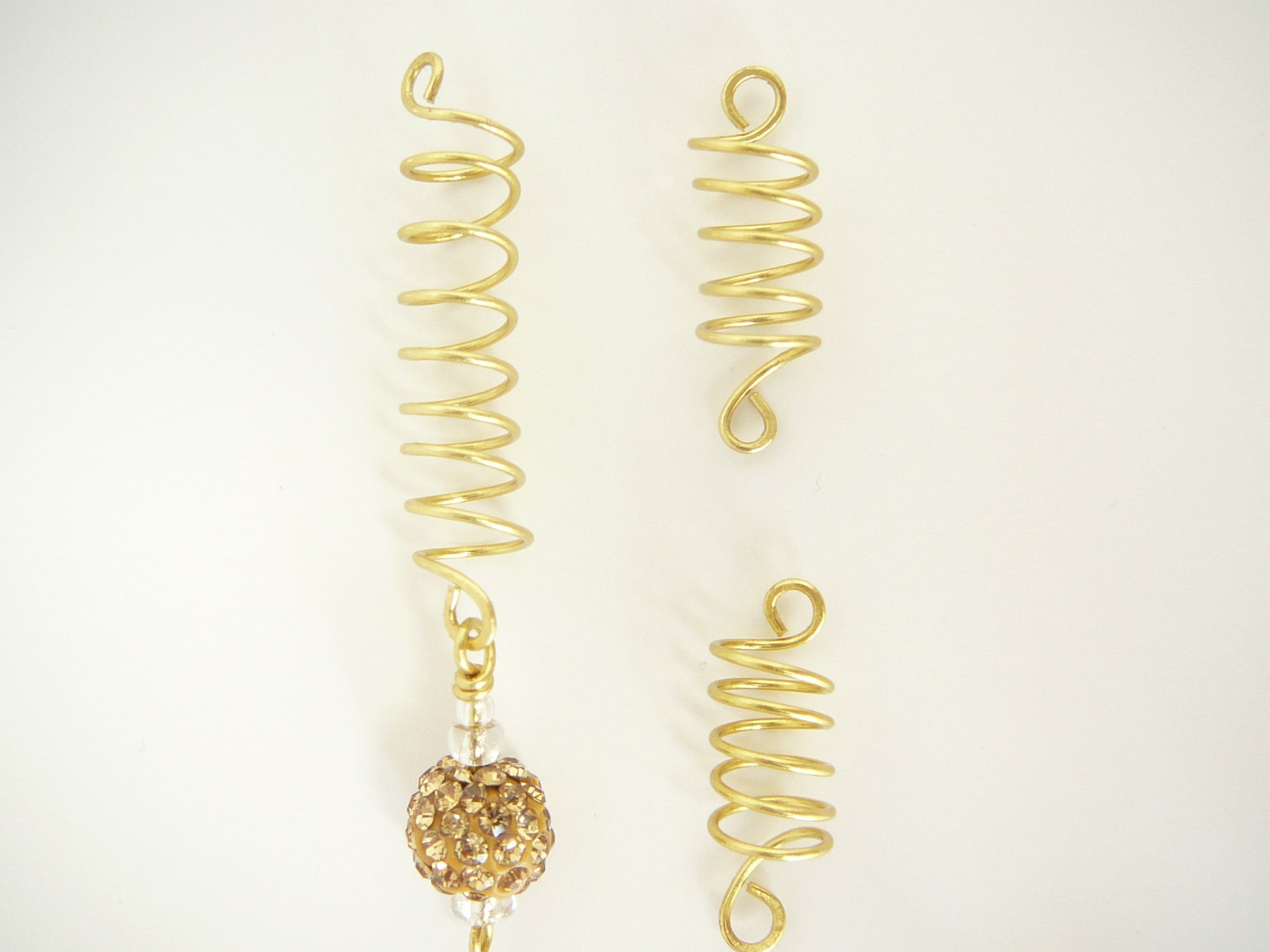 * Wire Coil Loc Sleeve Gold w/charm