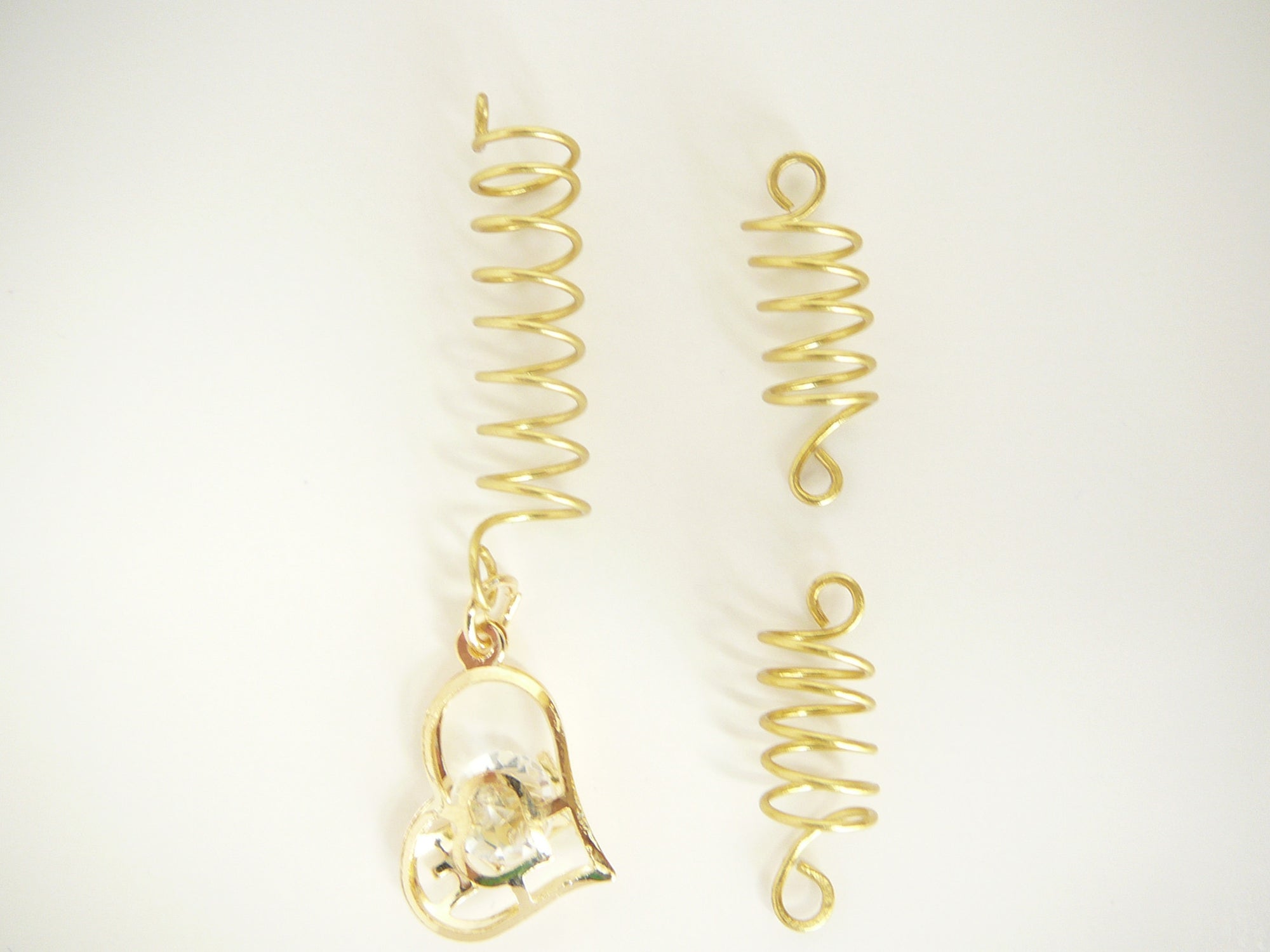 * Wire Coil Loc Sleeve Gold w/charm