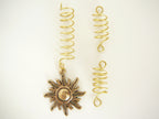 * Wire Coil Loc Sleeve Gold w/charm