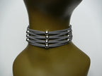Faux Suede w/Silver Beads
