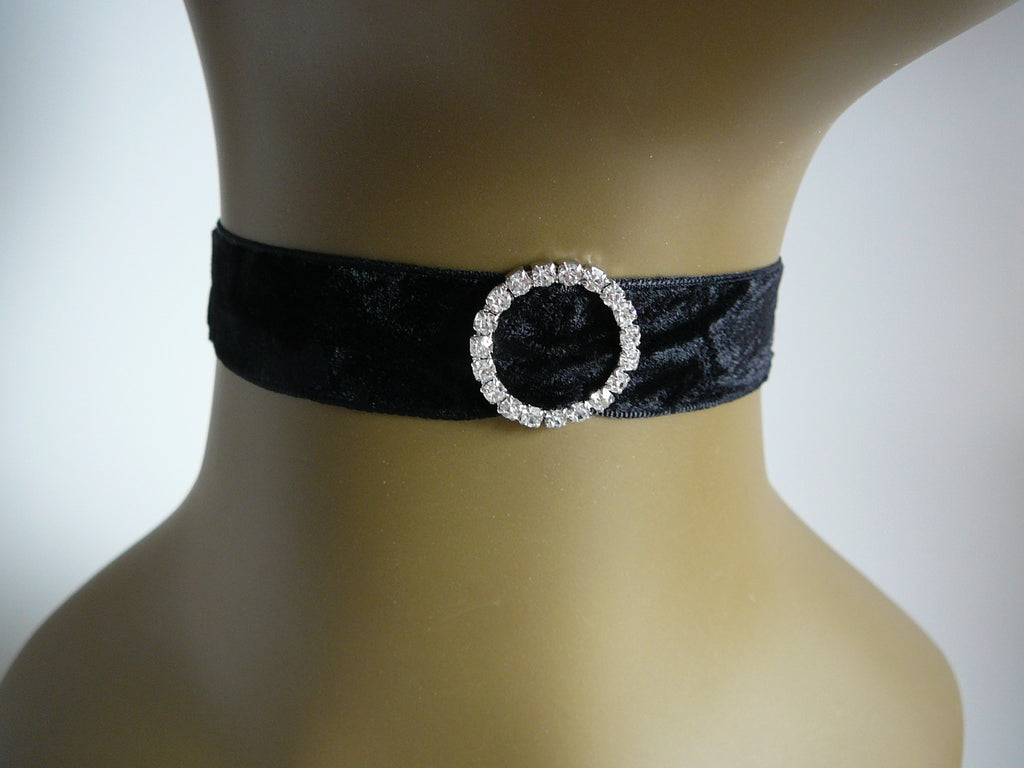 Crushed Velvet w/Rhinestones