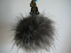 Faux Fox Fur w/Charm