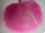 Faux Fur w/charm Pink