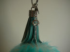Faux Fur w/Charm Turquiose