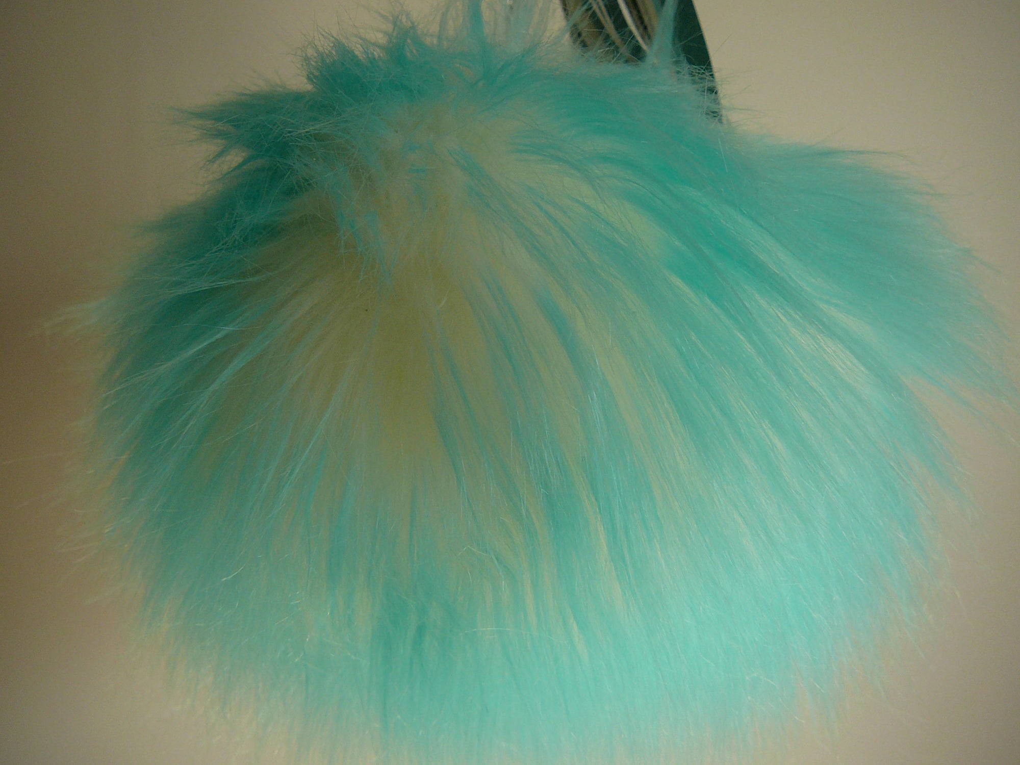 Faux Fur w/Charm Turquiose