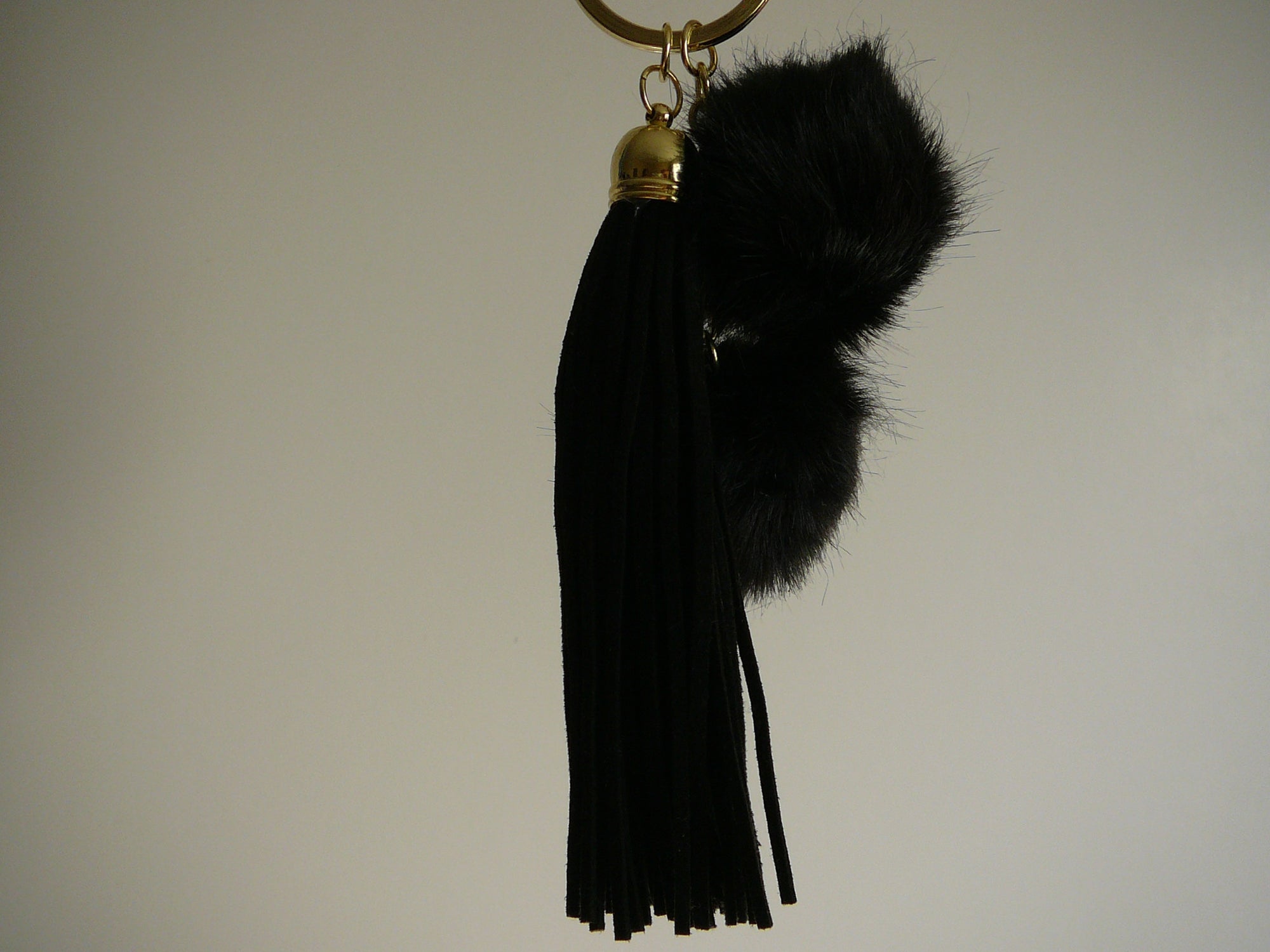 Micro Suede Tassel w/pom pom