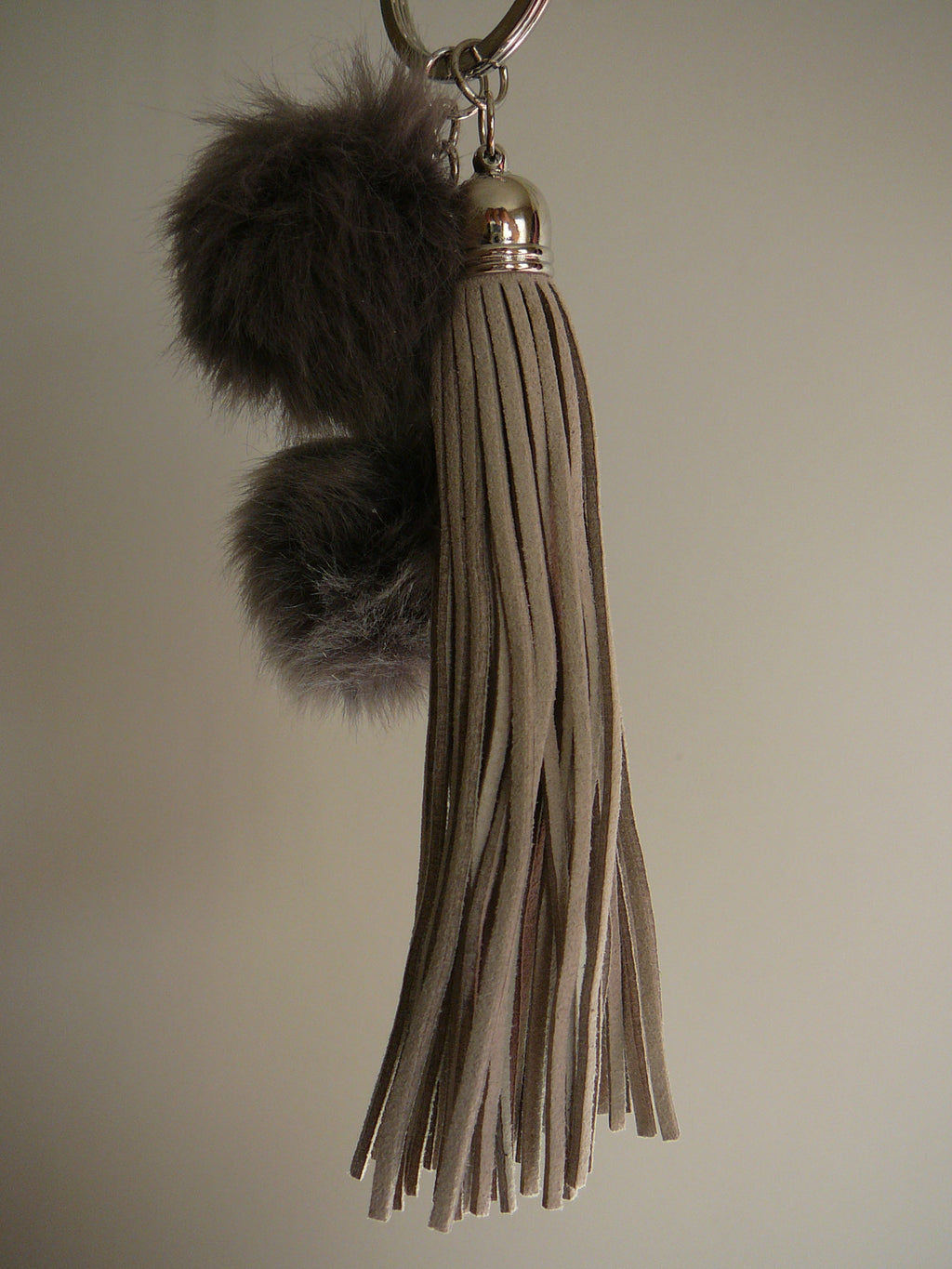 Micro Suede Tassel w/pom pom