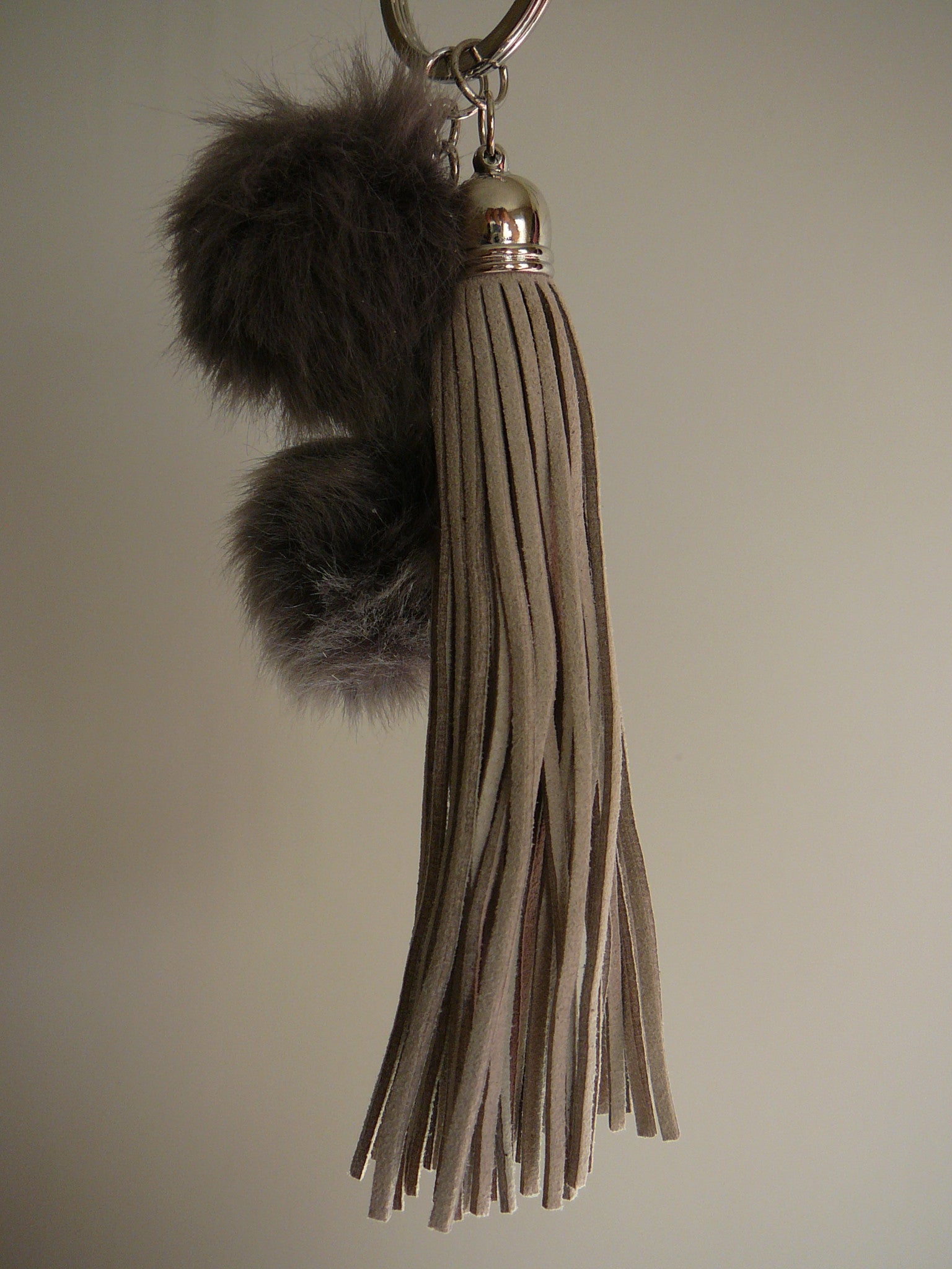 Micro Suede Tassel w/pom pom